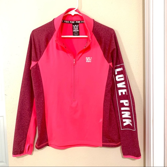 PINK Victoria's Secret Tops - Victoria's Secret Pink Ultimate Half Zip Pullover